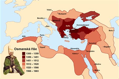 Historická mapa Osmanskej ríše