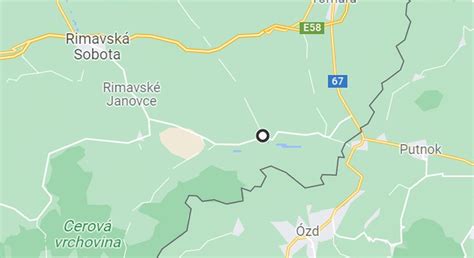 Mapa regiónu Rimavská Sobota