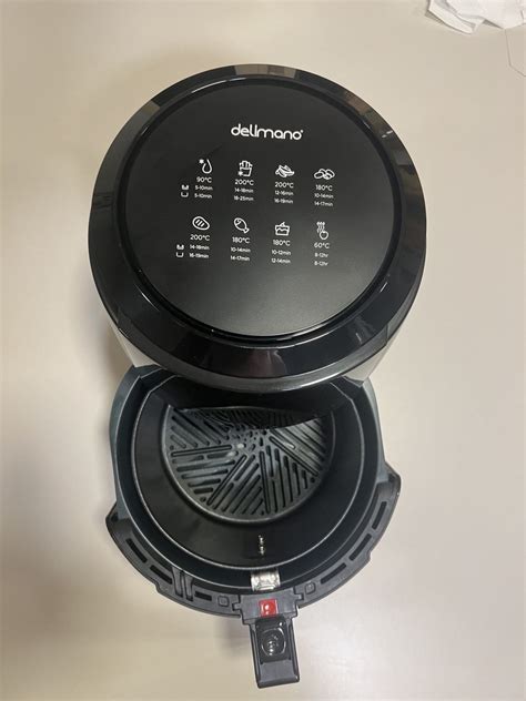 Schéma rozoberateľných častí fritézy Delimano Air Fryer