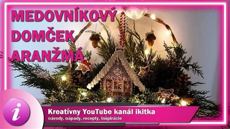 Ilustrácia stavby medovníkového domčeka