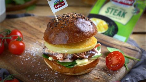 Burger so syrovým steakom Liptov