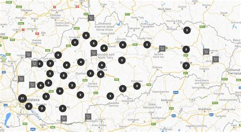 Mapa historických centier výroby medovníkov v Európe