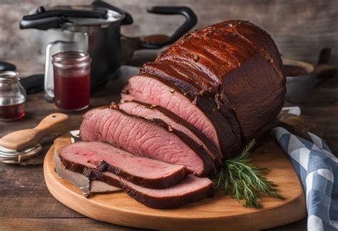 Ilustrácia varenia údeného mäsa v hrnci