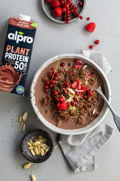 Grafické znázornenie nutričných hodnôt Alpro sójového dezertu