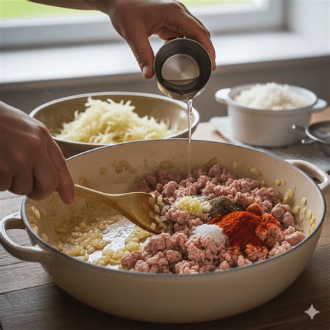 Ilustrácia vrstvenia ingrediencií na koložvársku kapustu