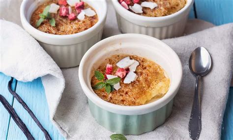 Ryžový dezert à la crème brûlée