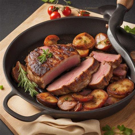 bravčový steak na panvici
