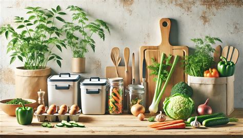 Ilustrácia zero waste v kuchyni