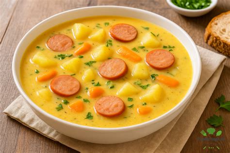 Zemiaková polievka s párkami