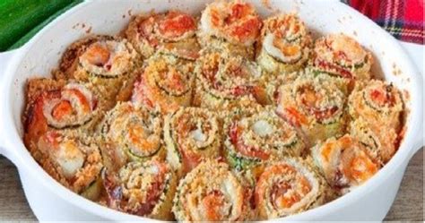 Názorná schéma prípravy cuketových roliek