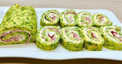 Hotové cuketové rolky so syrom