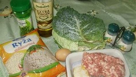 Suroviny na plnené kelové listy