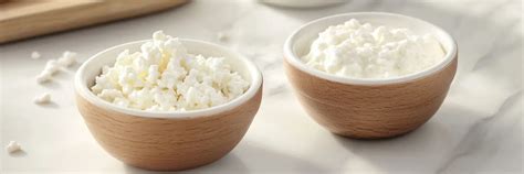 Cottage cheese v rôznych jedlách