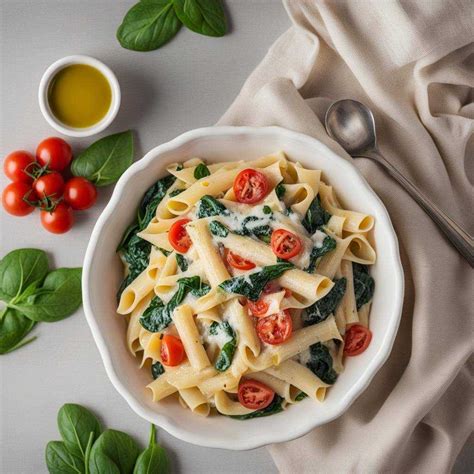 misa s ingredienciami na cestoviny a pripravené cestoviny