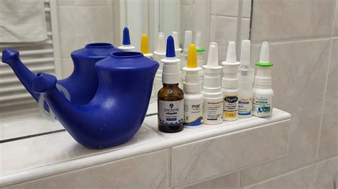 Schéma výplachu nosa