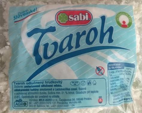 Odtučnený tvaroh SABI