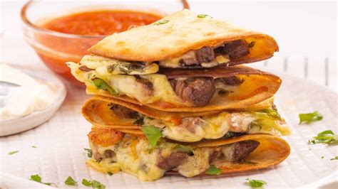 Ilustrácia syrových quesadillas