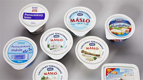 Nátierkové maslo v rôznych formách