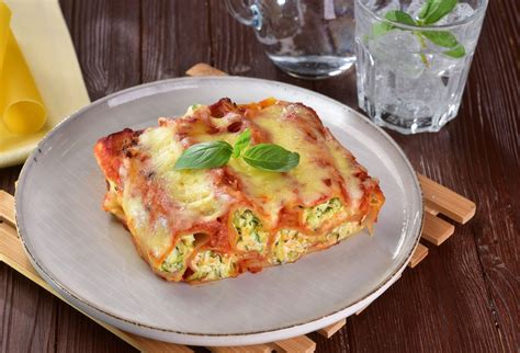Zapečené špenátovo-tvarohové cannelloni