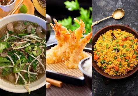 Rôzne ázijské omáčky na stole