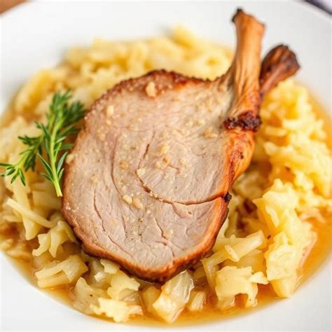 Bravčová krkovička s kyslou kapustou v pekáči