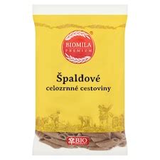 Špaldové cestoviny rôznych tvarov