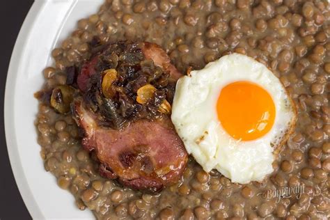 šošovica s údeným jazykom