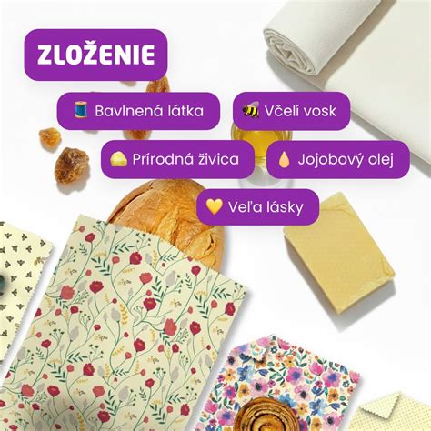 Voskové vrecko Waxosack s potravinami