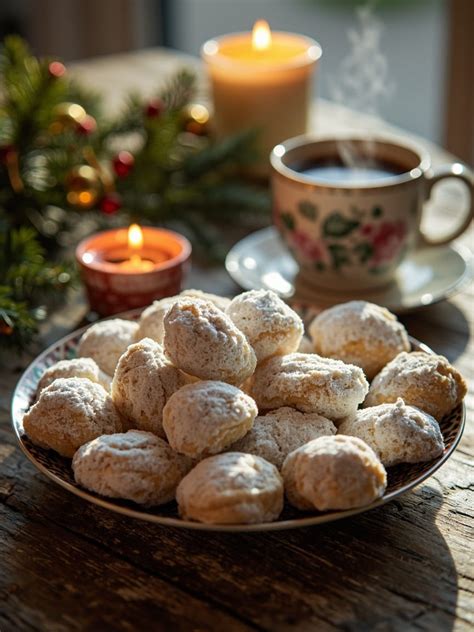 Tradičné grécke sušienky Kourabiedes
