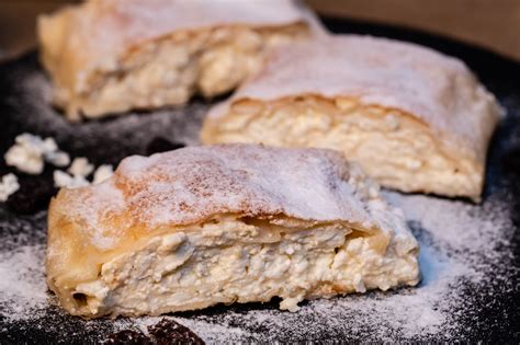 Ukážka hotovej ťahanej štrúdle