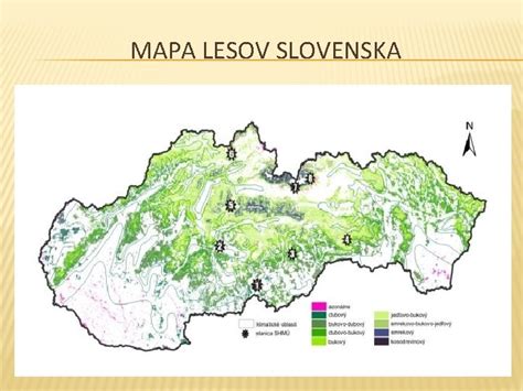 Mapa lesov a poľovníckych oblastí