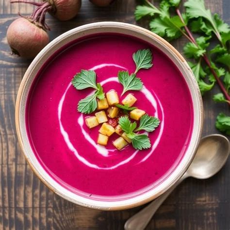 Ilustrácia cviklovej polievky