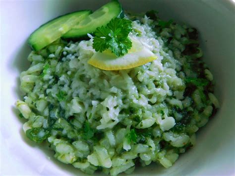 Špenátové rizoto s čerstvými bylinkami