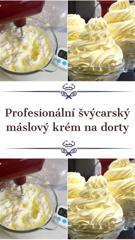 Švajčiarsky maslový krém v cukrárskeho vrecka