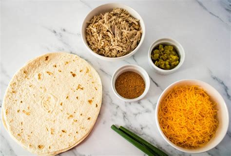 Ingrediencie na quesadillas