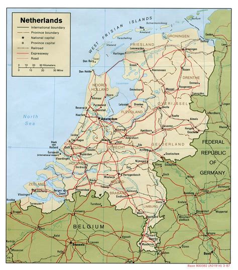 mapa Holandska so syrmi
