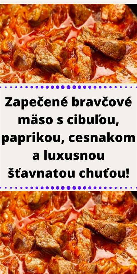 Mäso dusené v hrnci s cibuľou a paprikou