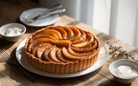 Ilustrácia francúzskeho koláča Tarte Tatin