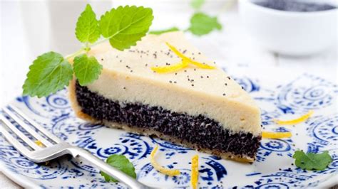 Nepečený makový cheesecake