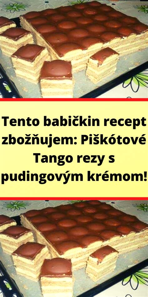 Servírované piškótové rezy