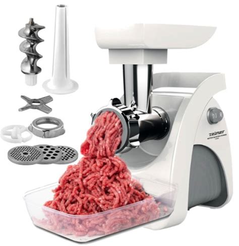 Infografika porovnávajúca výkon a rýchlosť mletia rôznych modelov mlynčekov na mäso Zelmer