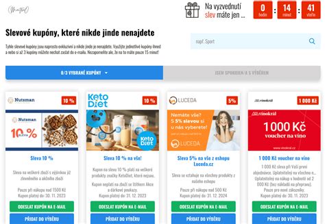 Zľavové kupóny na potraviny a nápoje