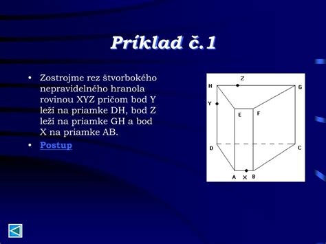 rez päťbokého hranola