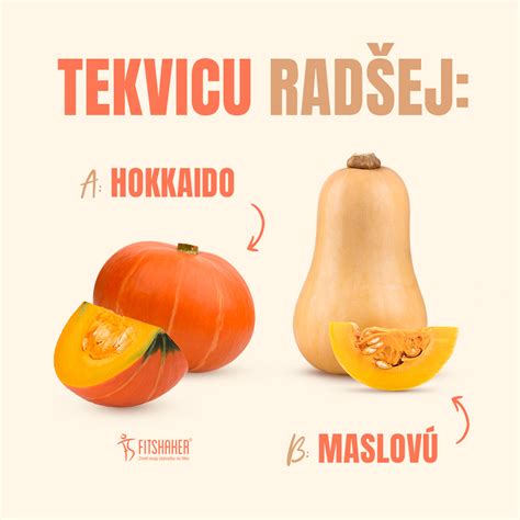 Výber tekvice hokkaido a maslovej tekvice