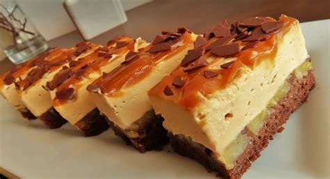 koláž rôznych dezertov s karamelovým krémom