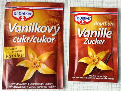obal vanilkového cukru Dr. Oetker