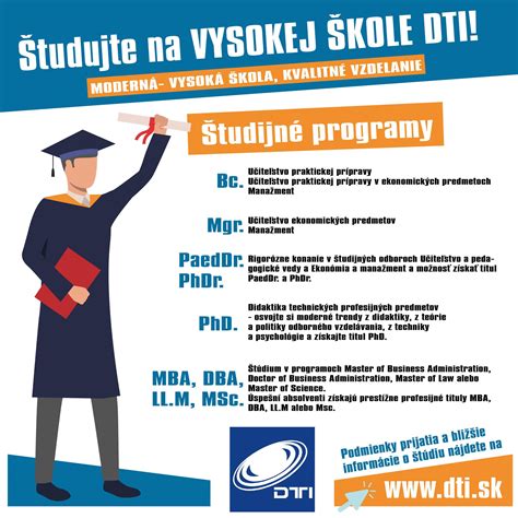 Infografika o štruktúre študijných programov na EUBA