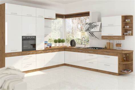 kuchynská linka vo farbe mliečny karamel