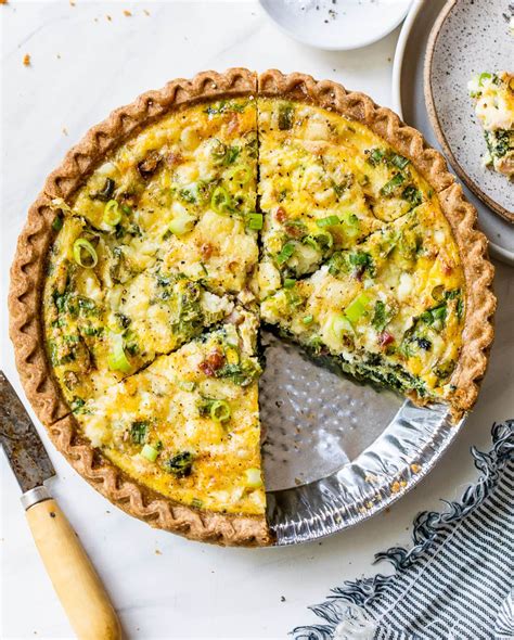 Ilustrácia špenátového quiche