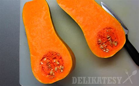 Rozkrojená maslová tekvica